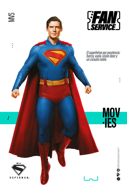  POLERA DE SUPERMAN REGULAR FIT PARA HOMBRE