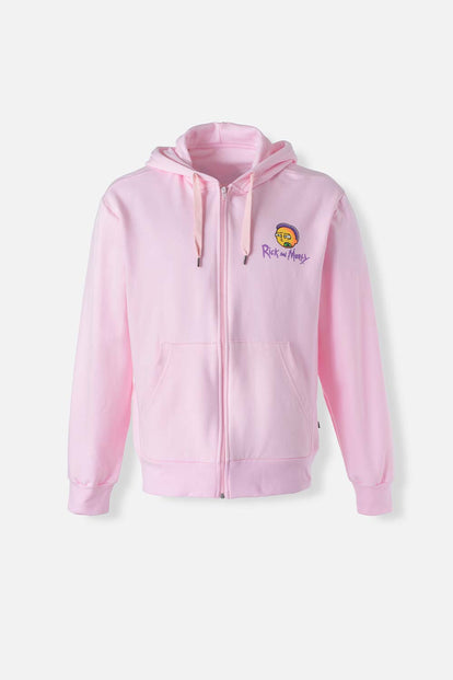  POLERONES DE RICK Y MORTY ROSADO ABIERTO PARA HOMBRE