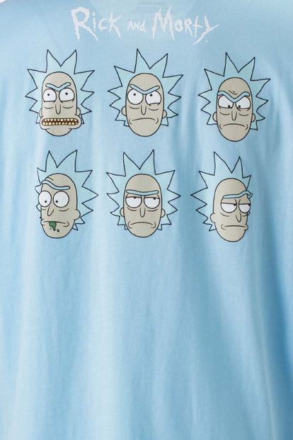  POLERA DE RICK Y MORTY REGULAR FIT PARA HOMBRE