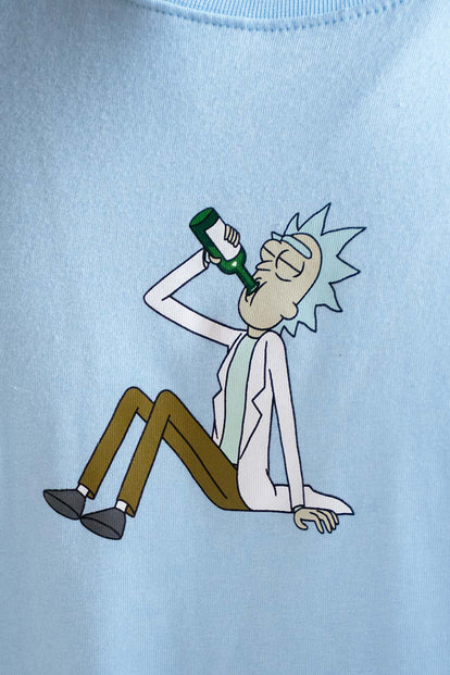  POLERA  DE RICK Y MORTY REGULAR FIT PARA HOMBRE