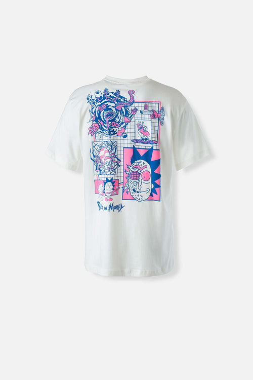 Card slide image -  POLERA  DE RICK Y MORTY MARFIL MANGA CORTA PARA HOMBRE