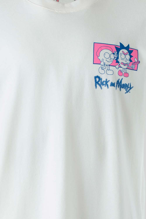 Card slide image -  POLERA  DE RICK Y MORTY MARFIL MANGA CORTA PARA HOMBRE