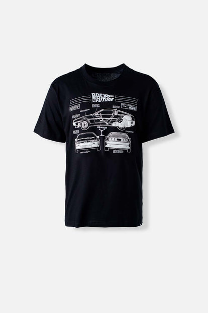  POLERA DE BACK TO THE FUTURE REGULAR FIT GENERO NEUTRO