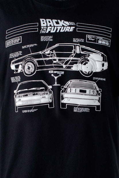  POLERA DE BACK TO THE FUTURE REGULAR FIT GENERO NEUTRO