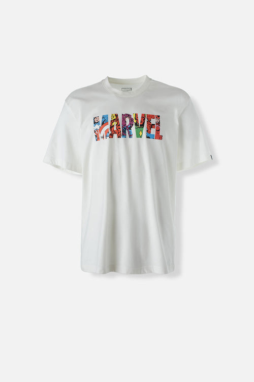 Card slide image -  POLERA  DE MARVEL MARFIL MANGA CORTA PARA HOMBRE