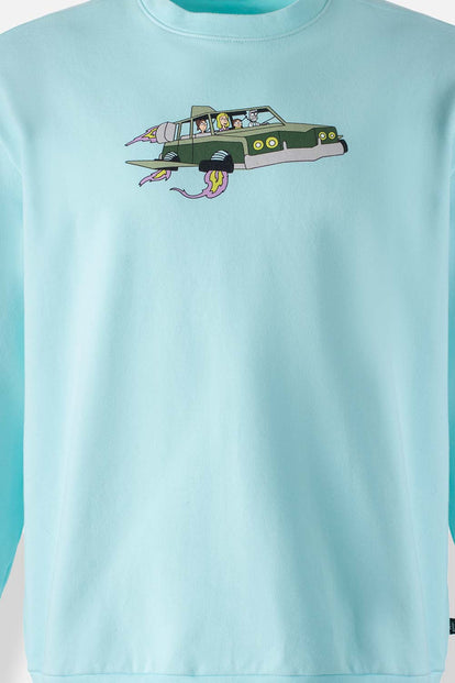  POLERONES DE RICK Y MORTY CERRADO AZUL PARA HOMBRE