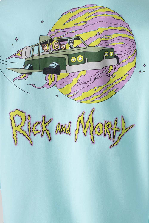 Card slide image -  POLERONES DE RICK Y MORTY CERRADO AZUL PARA HOMBRE