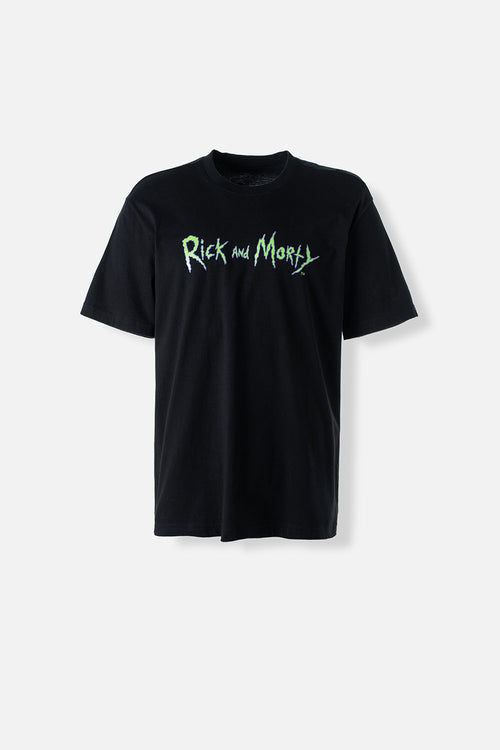 Card slide image -  POLERA  DE RICK Y MORTY MANGA CORTA NEGRA PARA HOMBRE
