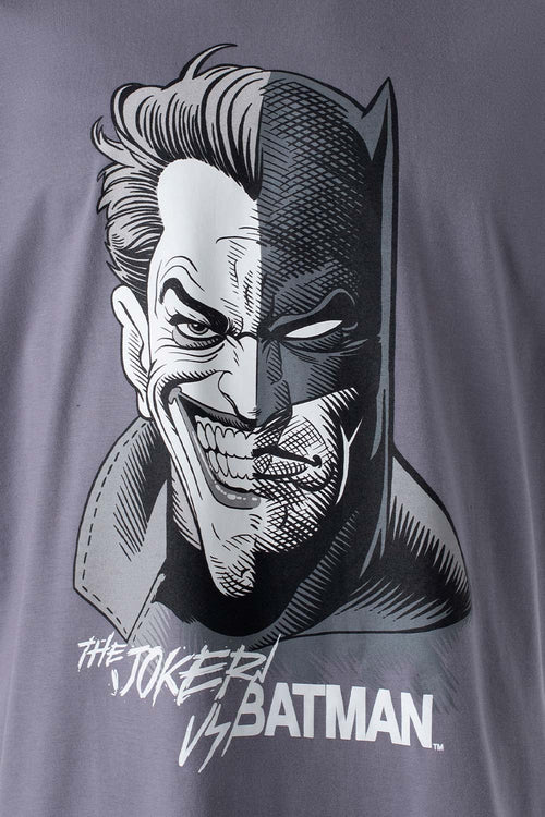 Card slide image -  POLERA  DE EL JOKER MANGA CORTA GRIS PARA HOMBRE