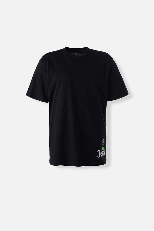 Card slide image -  POLERA  DE EL JOKER NEGRA ESTAMPADA EN ESPALDA PARA HOMBRE