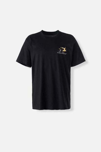  POLERA  DE CARTOON NETWORK NEGRA MANGA CORTA PARA HOMBRE
