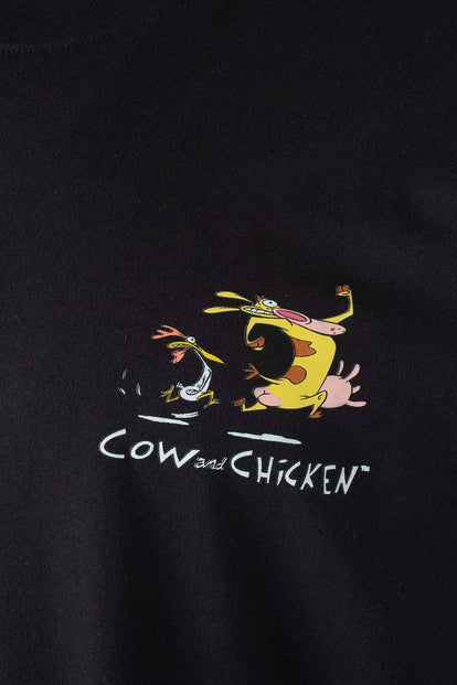  POLERA  DE CARTOON NETWORK NEGRA MANGA CORTA PARA HOMBRE