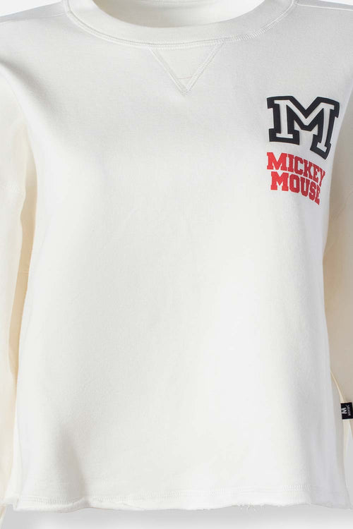 Card slide image -  POLERON DE MICKEY MOUSE MARFIL CERRADO PARA MUJER