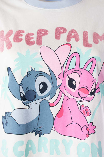  POLERA DE STITCH REGULAR FIT PARA MUJER