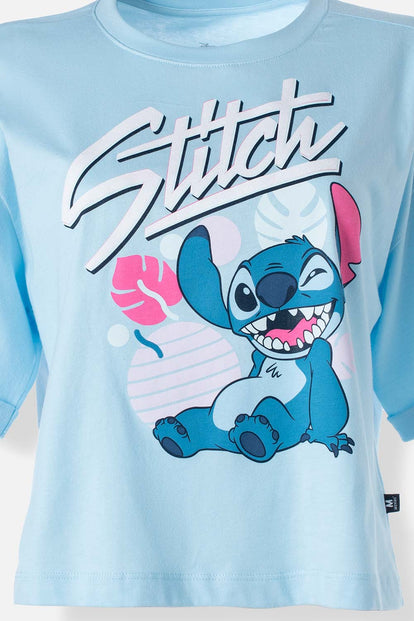  POLERA DE STITCH BOXY FIT PARA MUJER
