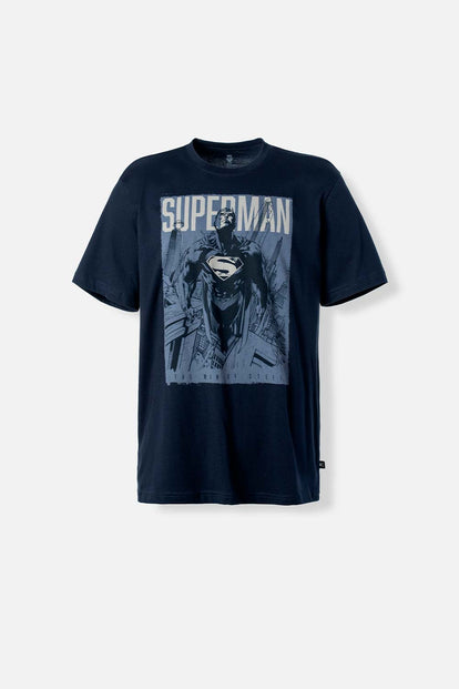 POLERA DE SUPERMAN REGULAR FIT PARA HOMBRE