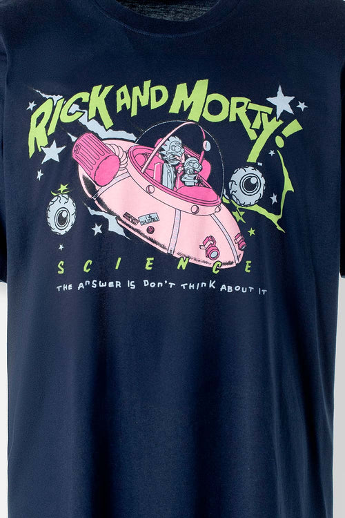 Card slide image -  PIJAMA DE RICK Y MORTY DE PANTALÓN CORTO AZUL PARA HOMBRE