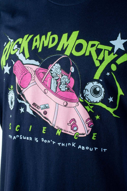  PIJAMA DE RICK Y MORTY DE PANTALÓN CORTO AZUL PARA HOMBRE