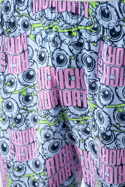  PIJAMA DE RICK Y MORTY DE PANTALÓN CORTO AZUL PARA HOMBRE