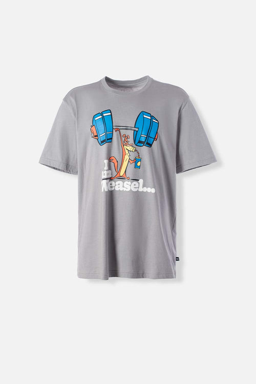 Card slide image -  POLERA  DE SOY LA COMADREJA GRIS MANGA CORTA PARA HOMBRE