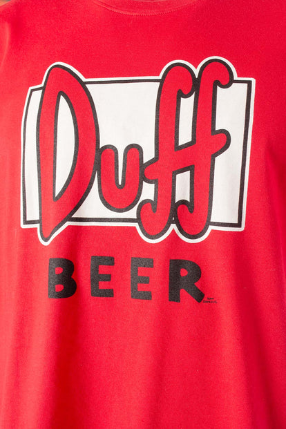  PIJAMA DE LOS SIMPSON DE PANTALÓN CORTO ROJO Y NEGRO PARA HOMBRE