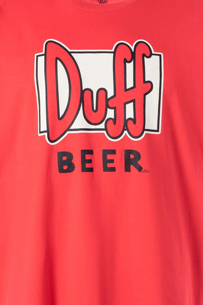  PIJAMA DE LOS SIMPSON DE PANTALÓN CORTO ROJO Y NEGRO PARA HOMBRE