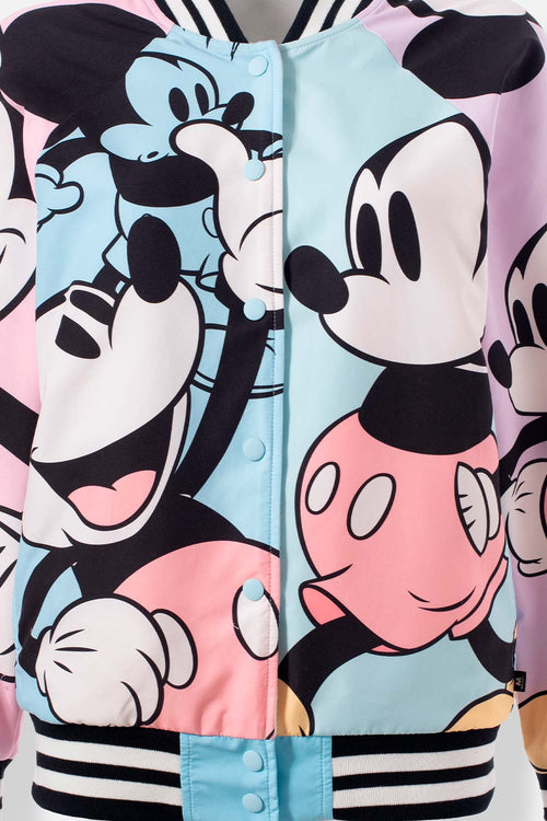 Card slide image -  CHAQUETA DE MICKEY MOUSE MULTICOLOR ABIERTA PARA MUJER