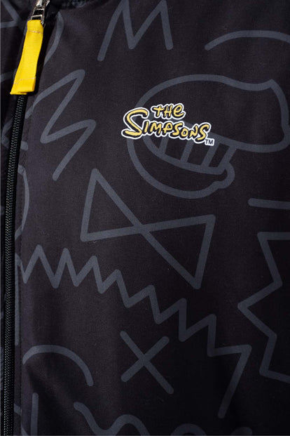  CHAQUETA DE LOS SIMPSON REGULAR FIT NEGRA PARA HOMBRE