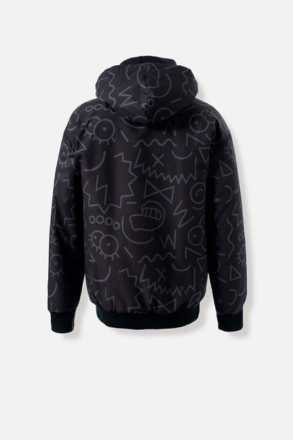  CHAQUETA DE LOS SIMPSON REGULAR FIT NEGRA PARA HOMBRE