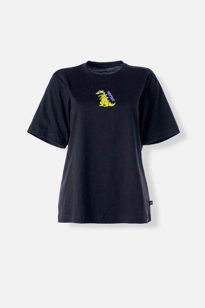  POLERA  RUGRATS MANGA CORTA NEGRA PARA MUJER