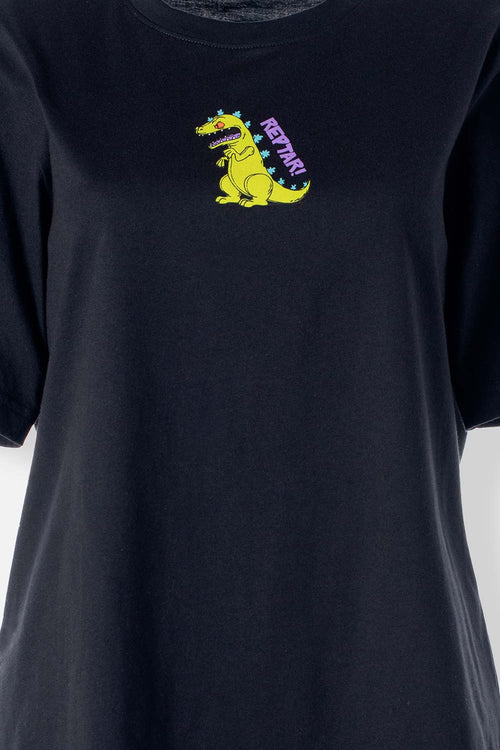 Card slide image -  POLERA  RUGRATS MANGA CORTA NEGRA PARA MUJER