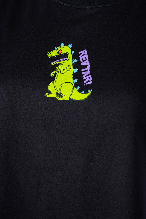 Card slide image -  POLERA  RUGRATS MANGA CORTA NEGRA PARA MUJER