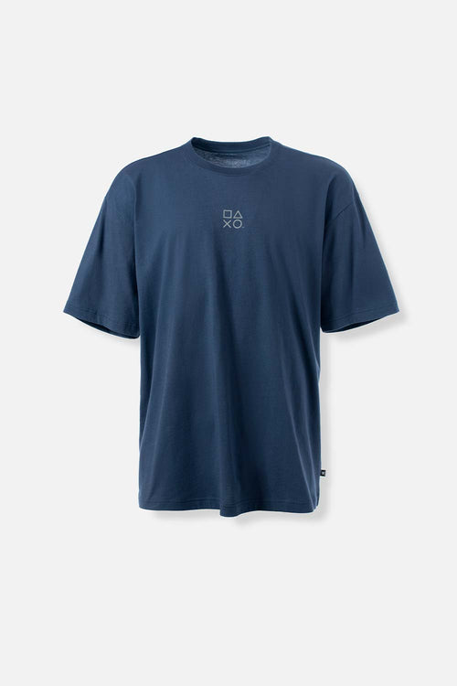 Card slide image -  POLERA  DE PLAY STATION OVERSIZE AZUL PARA HOMBRE