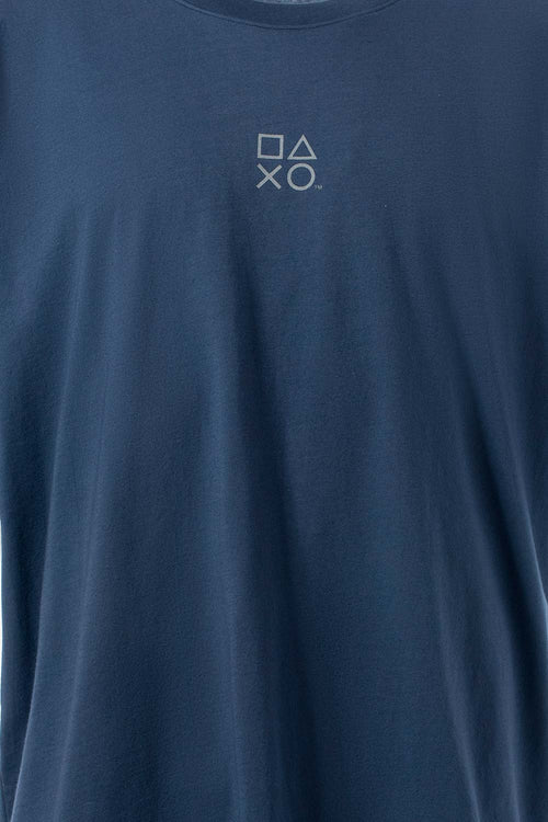 Card slide image -  POLERA  DE PLAY STATION OVERSIZE AZUL PARA HOMBRE