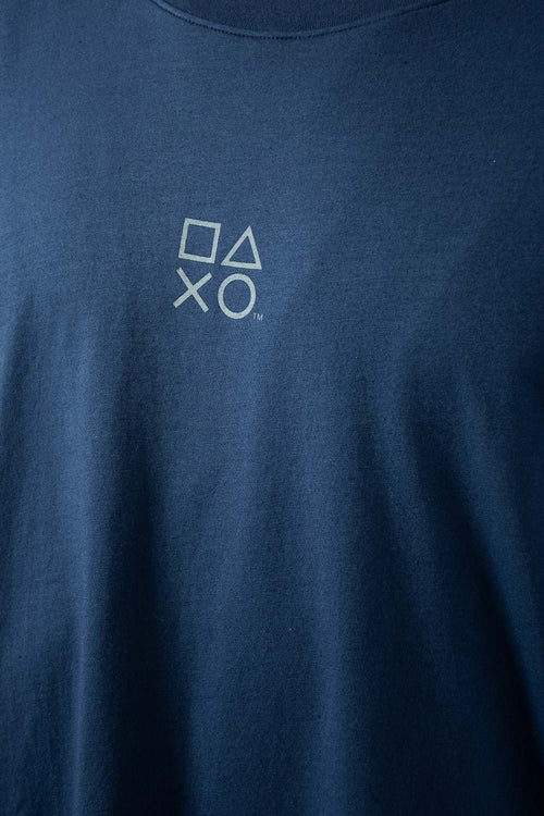 Card slide image -  POLERA  DE PLAY STATION OVERSIZE AZUL PARA HOMBRE