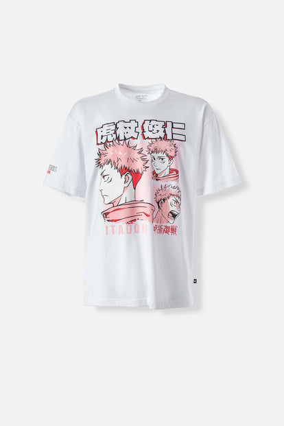  POLERA DE JUJUTSU KAISEN OVERSIZED FIT PARA HOMBRE
