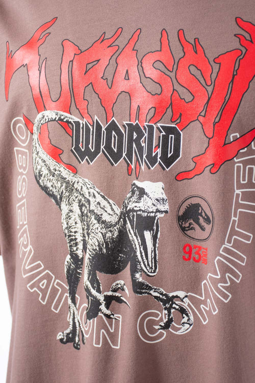 Card slide image -  POLERA  DE JURASSIC WORLD SEPIA MANGA CORTA PARA HOMBRE