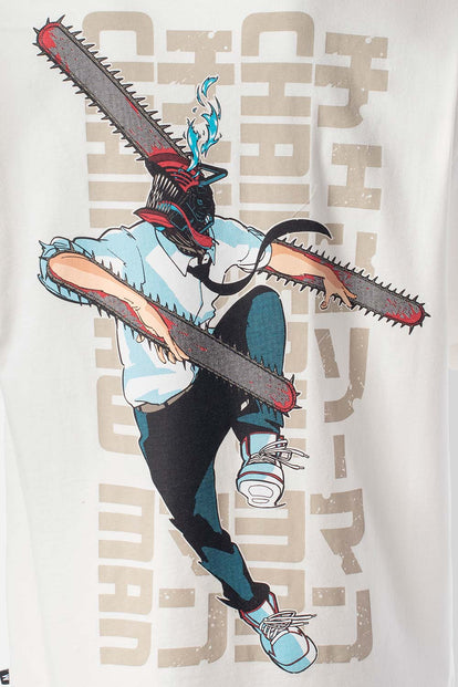  POLERA DE CHAINSAW MAN REGULAR FIT PARA HOMBRE