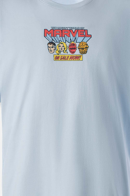 Card slide image -  POLERA  DE MARVEL MANGA CORTA AZUL PARA HOMBRE