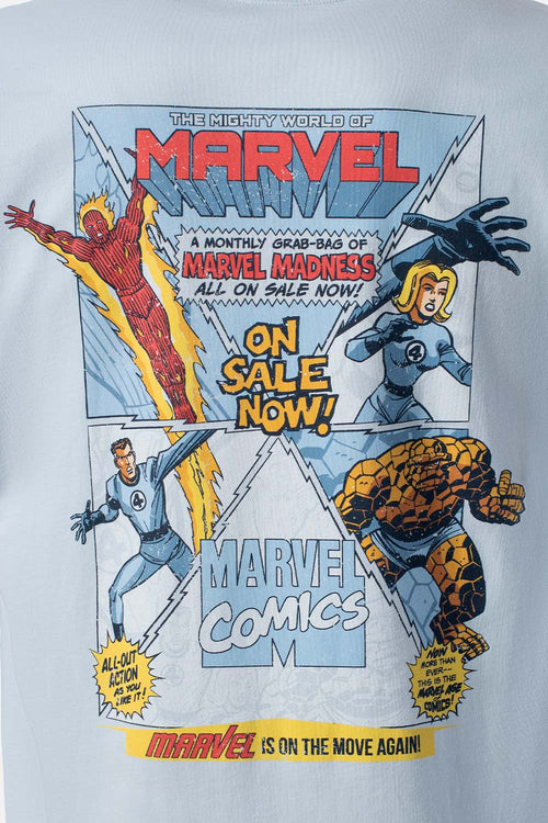 Card slide image -  POLERA  DE MARVEL MANGA CORTA AZUL PARA HOMBRE