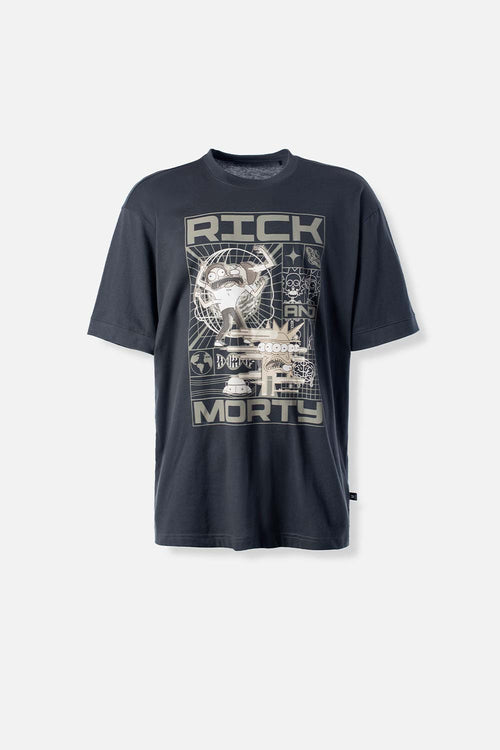 Card slide image -  POLERA  DE RICK Y MORTY OVERSIZE GRIS PARA HOMBRE