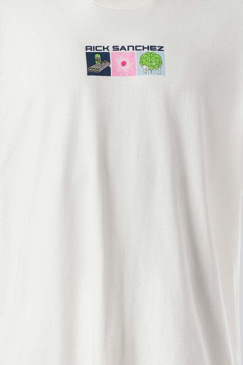 Card slide image -  POLERA  DE RICK Y MORTY RELAX FIT MARFIL PARA HOMBRE