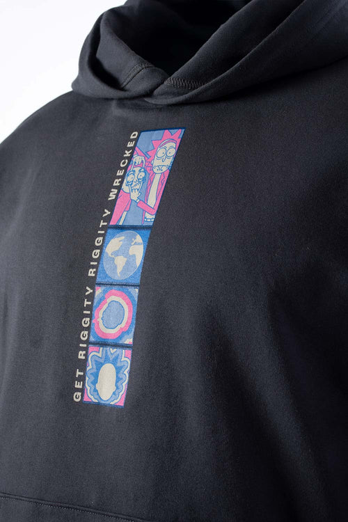 Card slide image -  POLERONES DE RICK AND MORTY GRIS CON CAPUCHA PARA HOMBRE