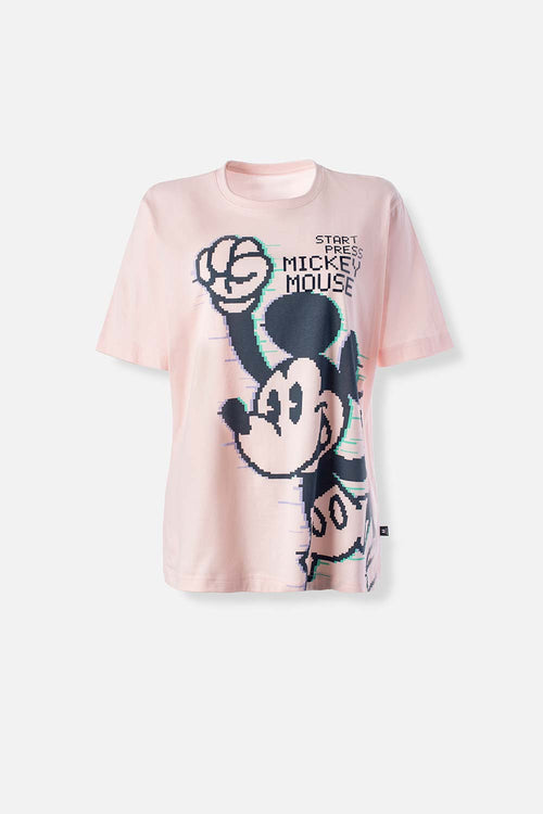 Card slide image -  POLERA  DE MICKEY MOUSE ROSADA MANGA CORTA PARA MUJER