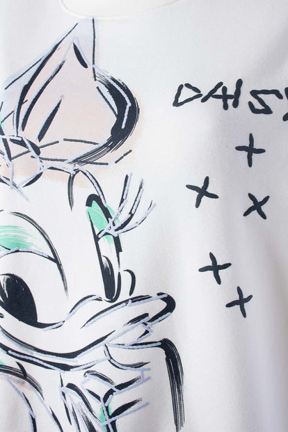  POLERON DE DAISY MARFIL DE DISEÑO CERRADO PARA MUJER