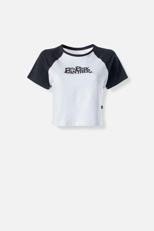Card slide image -  POLERA  DE PANTERA ROSA TIPO CROP TOP PARA MUJER