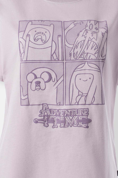 POLERA  DE ADVENTURE TIME REGULAR FIT PARA MUJER