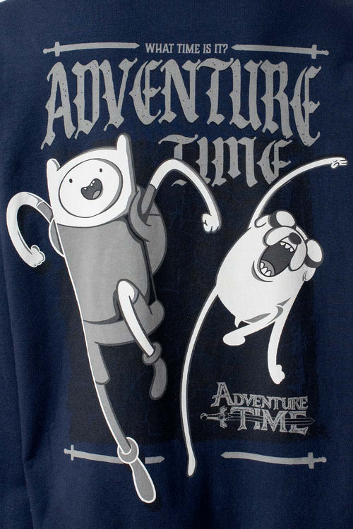 Card slide image -  POLERONES DE ADVENTURE TIME CERRADO AZUL PARA HOMBRE