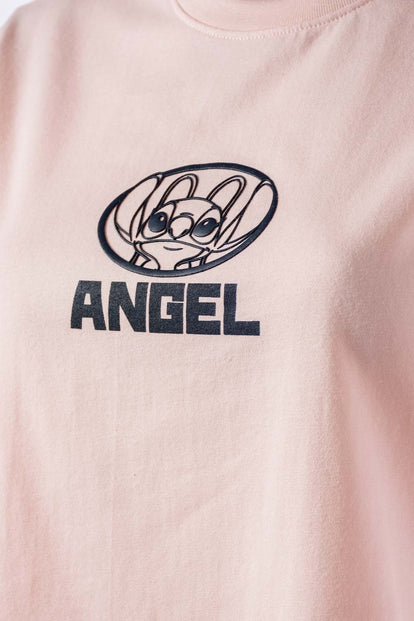  POLERA DE LILO Y STITCH REGULAR FIT PARA MUJER