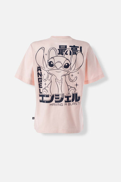  POLERA DE LILO Y STITCH REGULAR FIT PARA MUJER